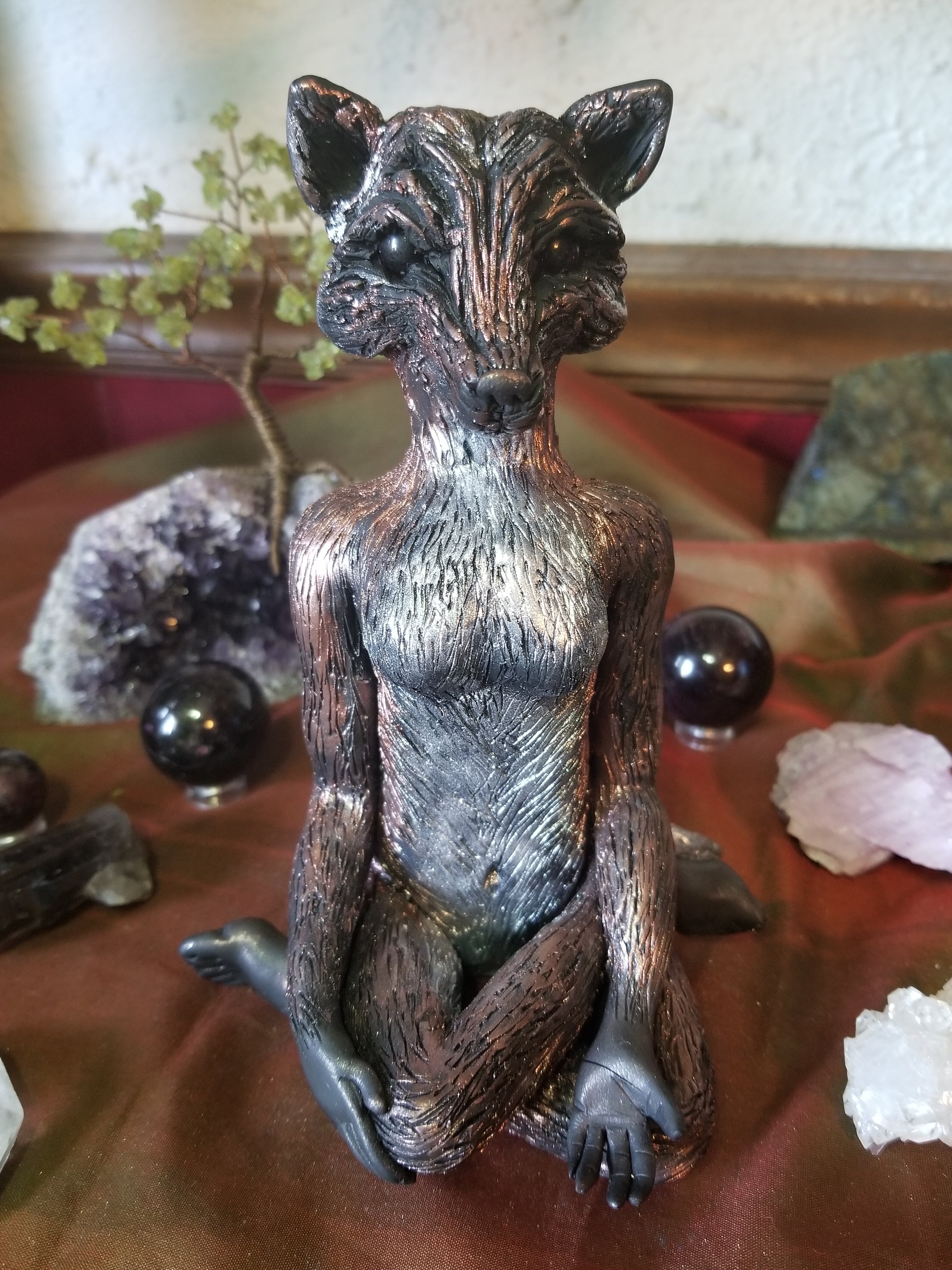 Fox Spirit Goddess Statue