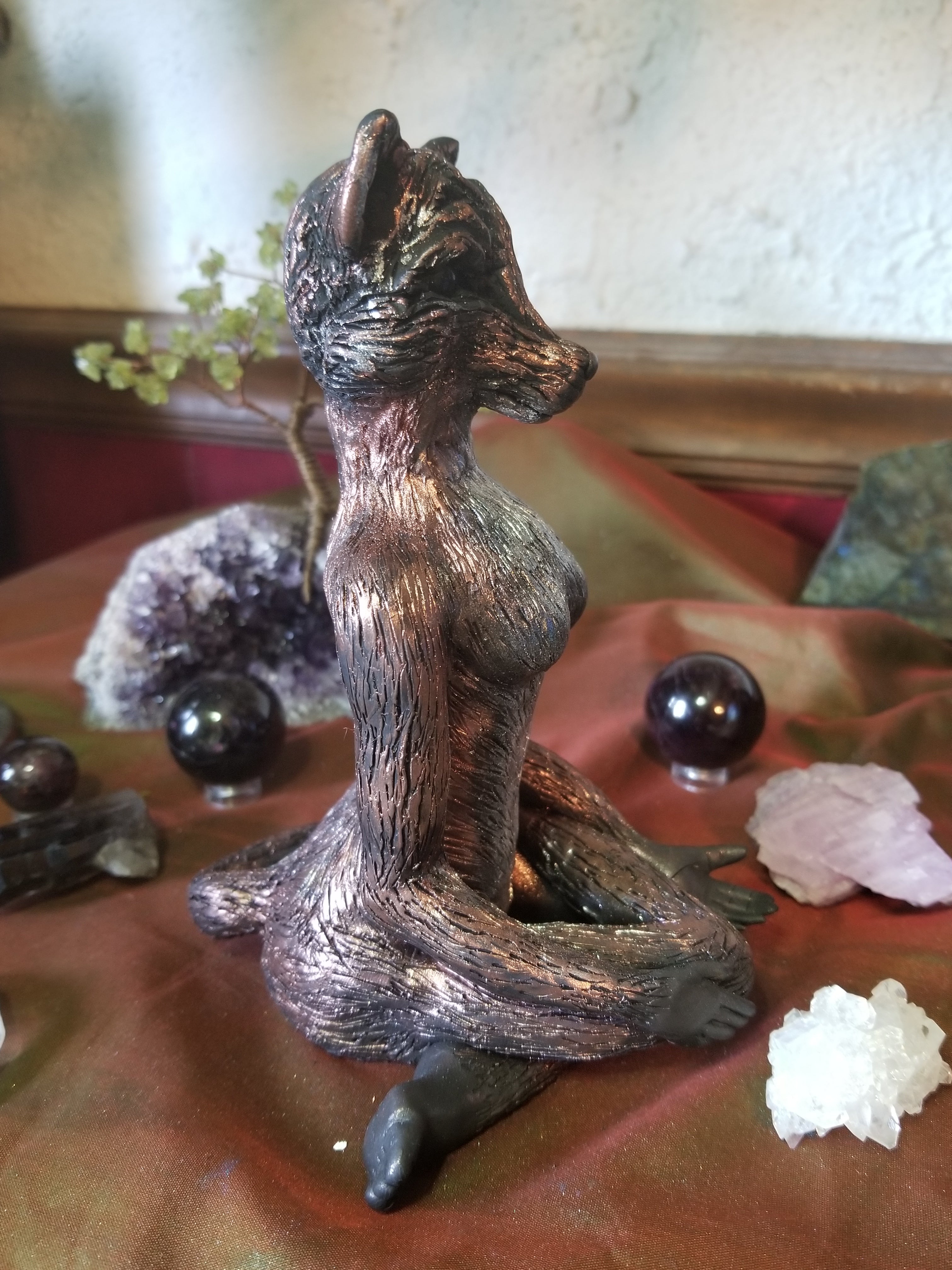 Fox Spirit Goddess Statue